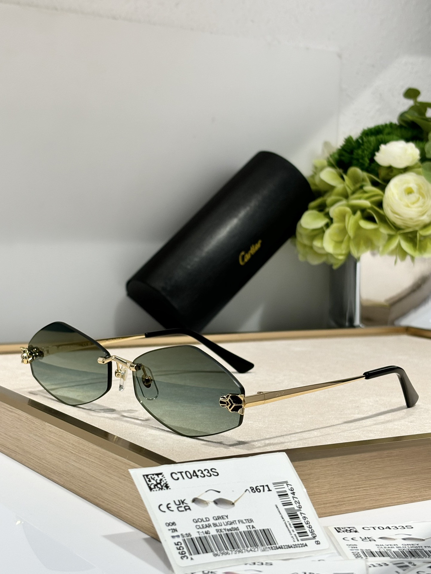 Ca*t*er glasses ct0433s 55-22-140