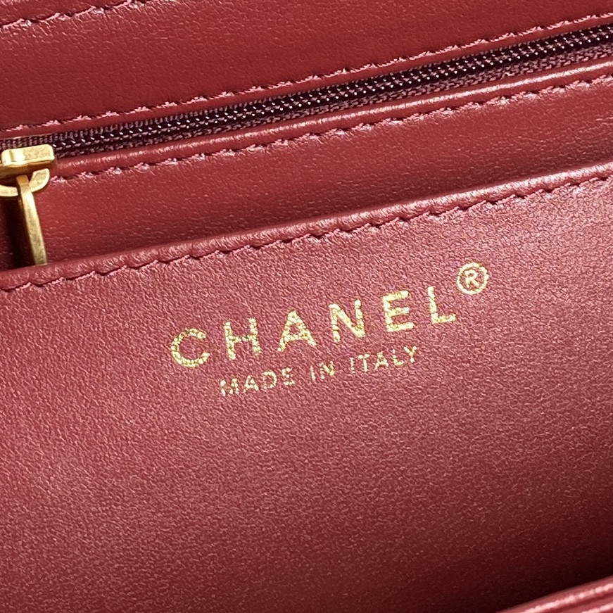 Ch*el classic flap bag 16×22×5cm as5166