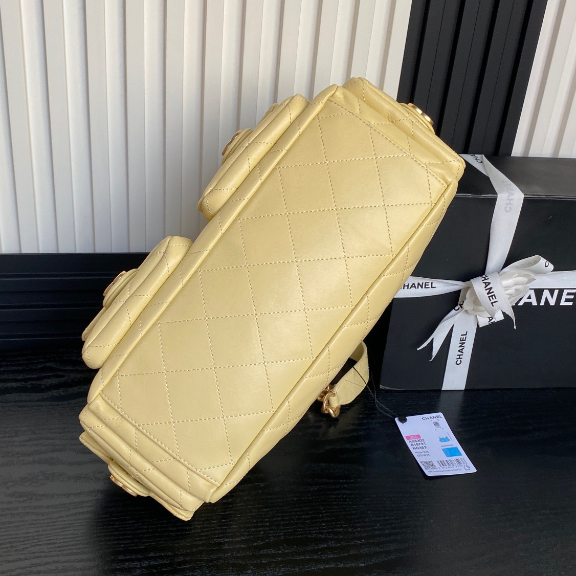 Ch*el 25c maxi hobo bag 27×35×18cm