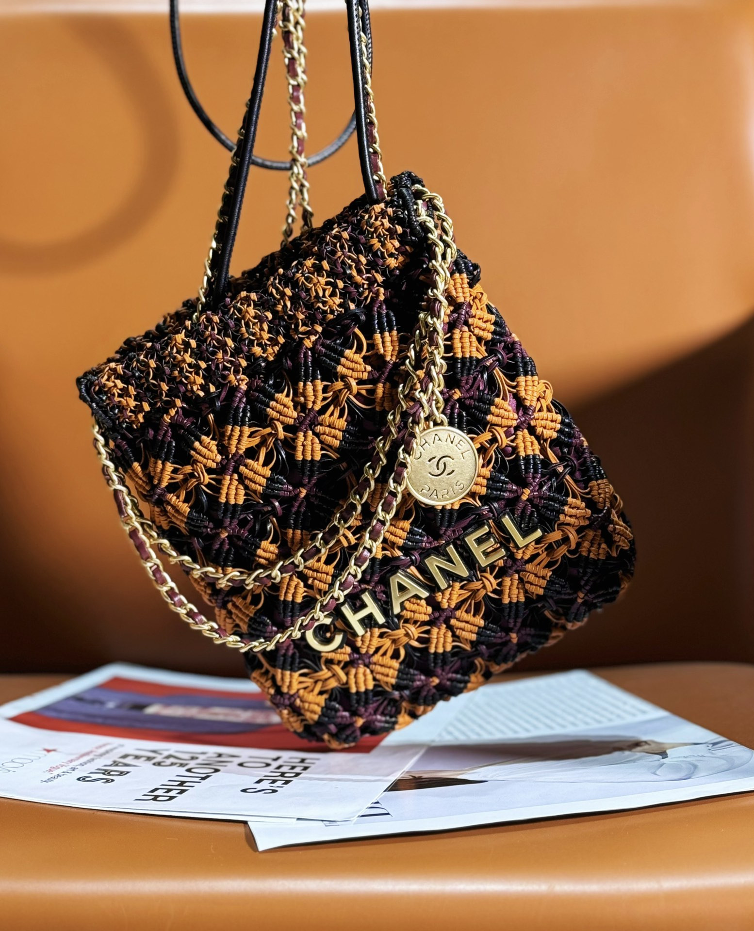 Ch*el 22 mini handbag 23x18.5x6cm