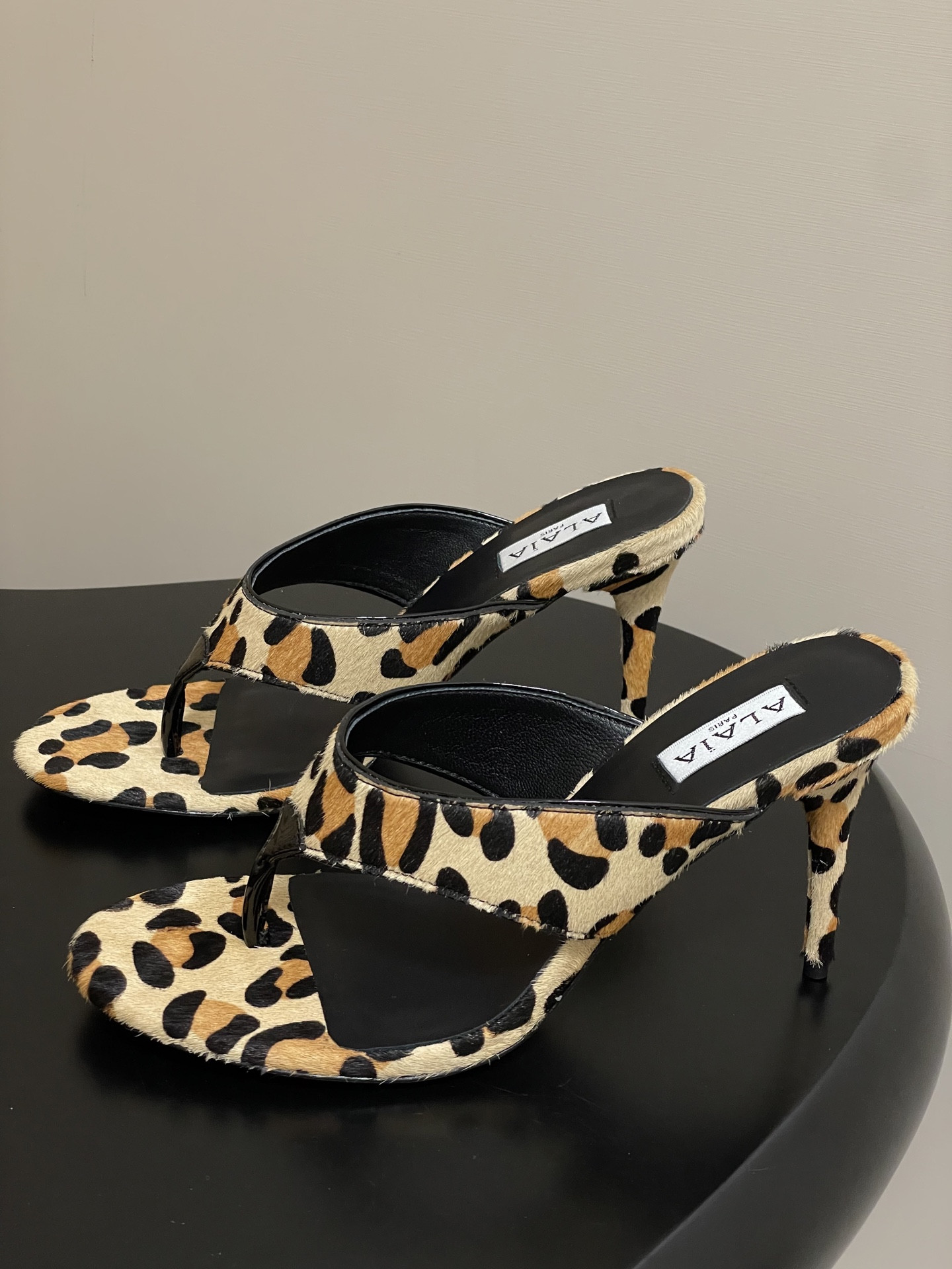 UA Alaia Triangle Flat Slides 9cm Heel(Customized Size 7-10 days production time)