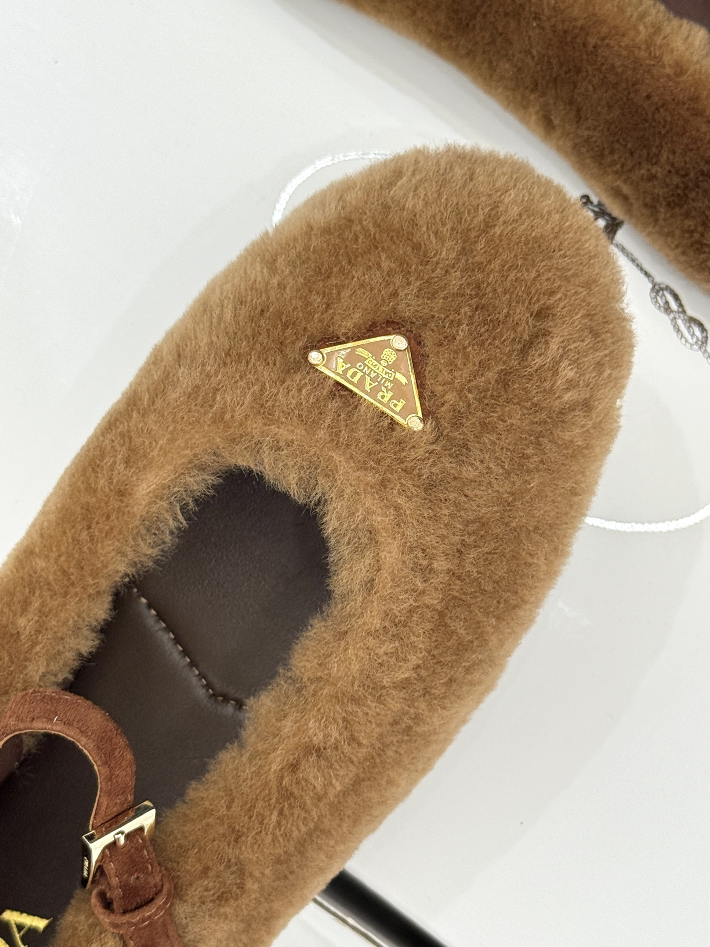 ua Pra*a shearling ballerinas