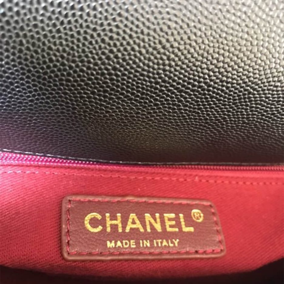 Ch*el coco handle flap shoulder bag pm